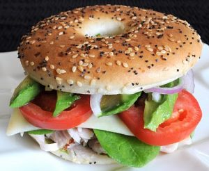 Turkey, Havarti, and Avocado Bagel Thin Sandwich