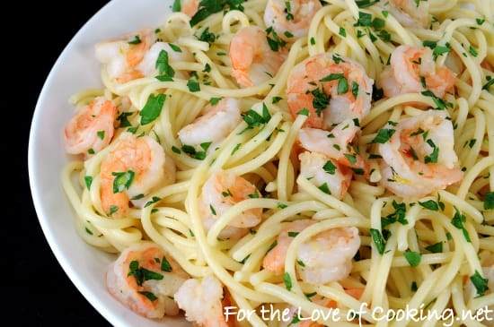 What is an easy way to make shrimp scampi sauce?