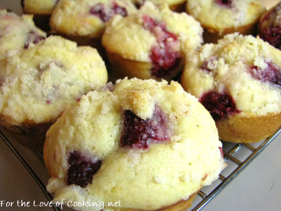 Lemon and Raspberry Muffins with Streusel Topping