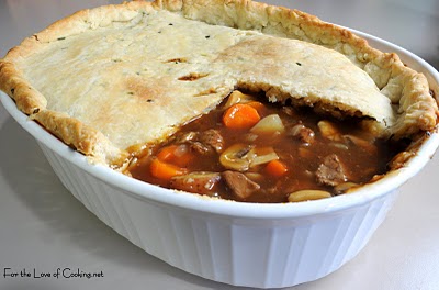 Beef Pot Pie with Chive Crust