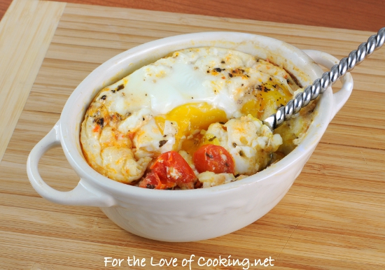 Baked Eggs in Roasted Tomatoes