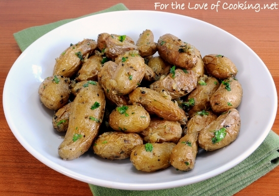 Garlicky Roasted Potatoes with Herbs