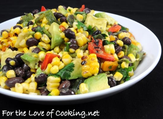 Grilled Corn, Poblano, and Black Bean Salad