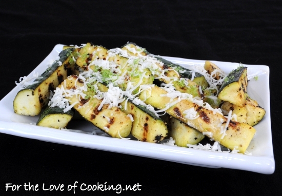 Zucchini with Lime and Cotija Cheese