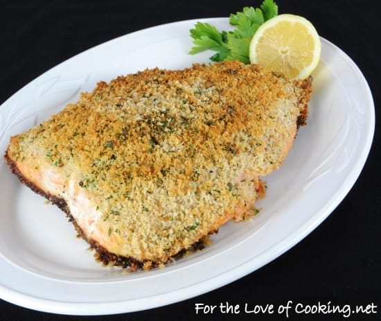Dijon and Panko-Crusted Salmon