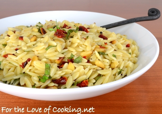 Orzo with Sun-Dried Tomato, Pine Nuts, and Basil