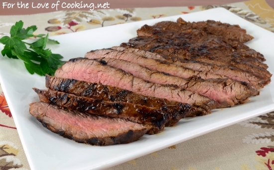 balsamic and dijon marinated flank steak