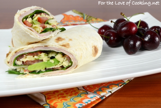 Turkey and Avocado Wrap with Pepper Jack Cheese