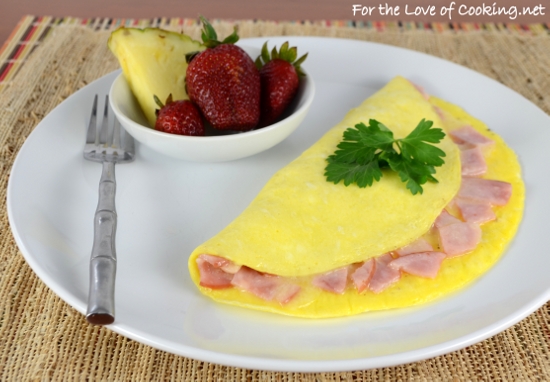 Ham and Extra Sharp White Cheddar Omelette