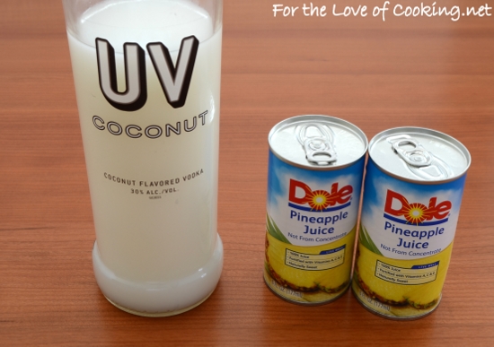 Coconut Vodka and Pineapple Juice