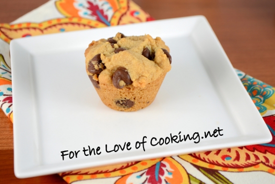Mini Peanut Butter Chocolate Chip Cookie Cups