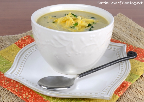 Roasted Broccoli & Cauliflower Cheese Soup