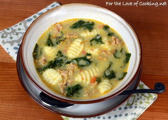 Gnocchi and Sausage Soup with Kale