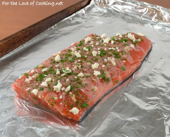 Fresh Herb and Feta Crusted Salmon