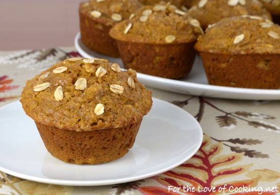 Maple-Pumpkin Muffins with Oats
