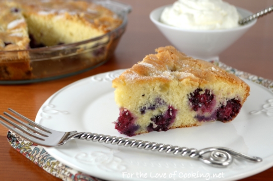 Berry Cake with Lemon Whipped Cream