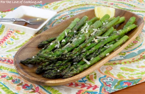 Garlic Browned Butter Roasted Asparagus
