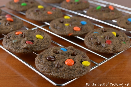 Mini Chocolate M&M Cookies