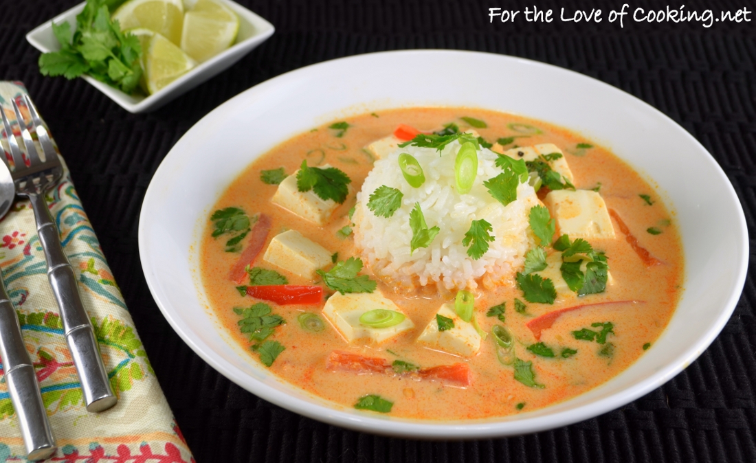 Coconut-Poached Tofu with Lemongrass and Red Curry