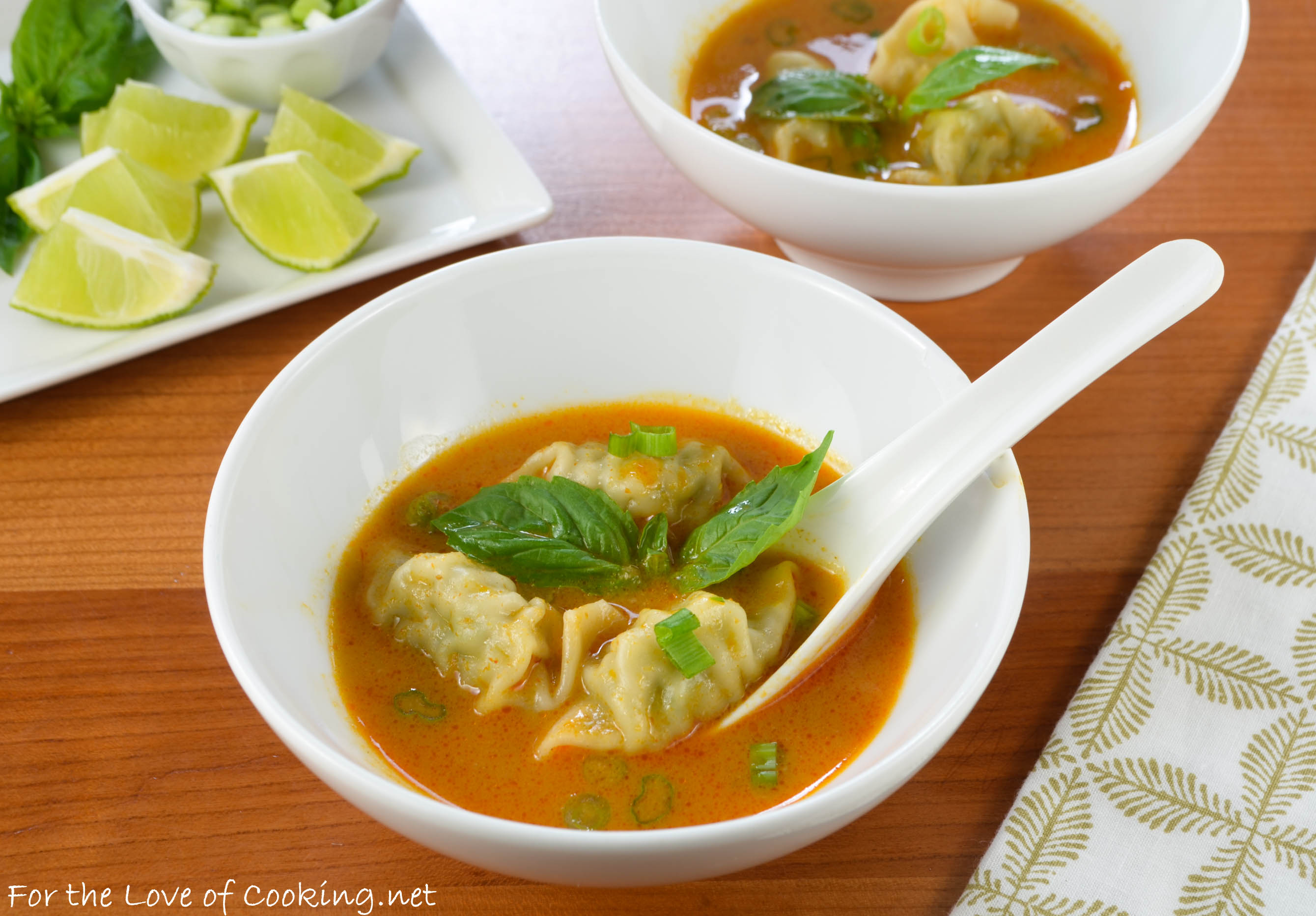 Coconut Curry Wonton Soup