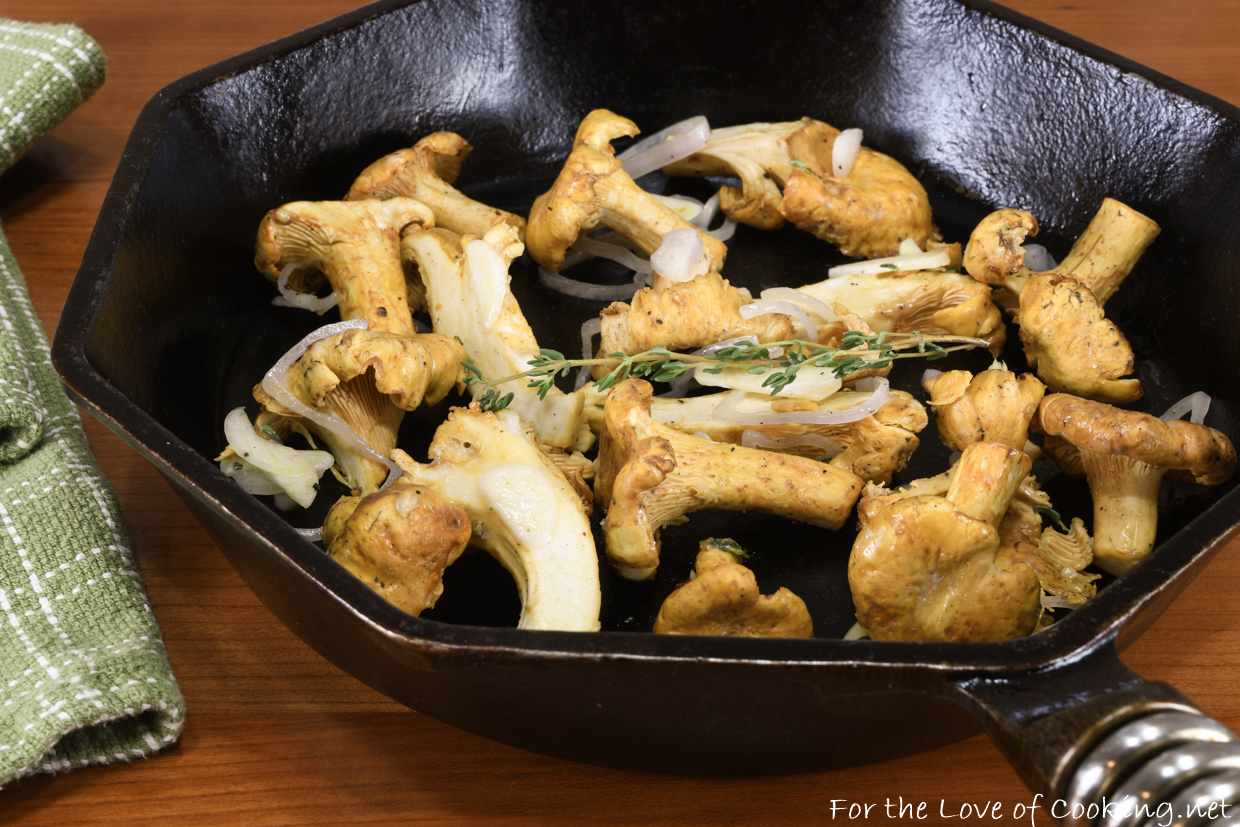 Roasted Chanterelle Mushrooms | For the Love of Cooking