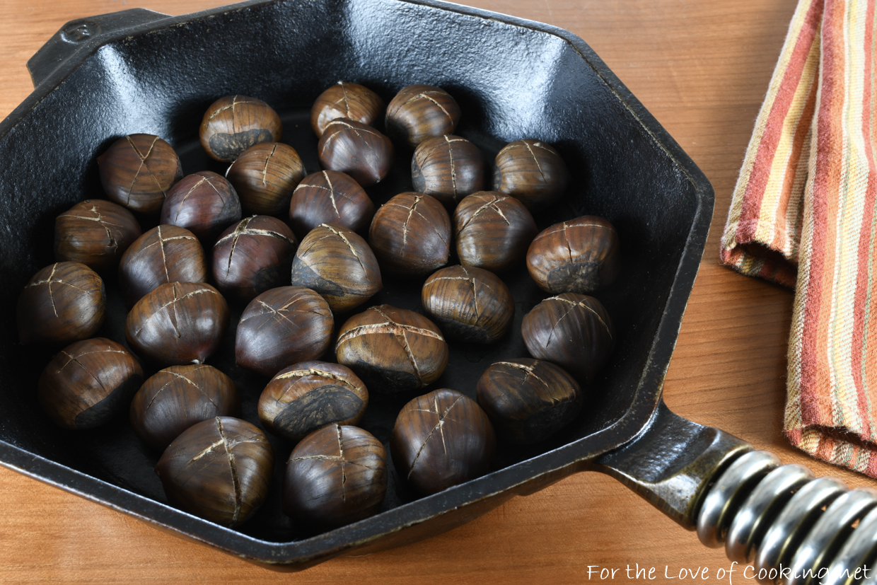 Oven Roasted Whole Chestnuts