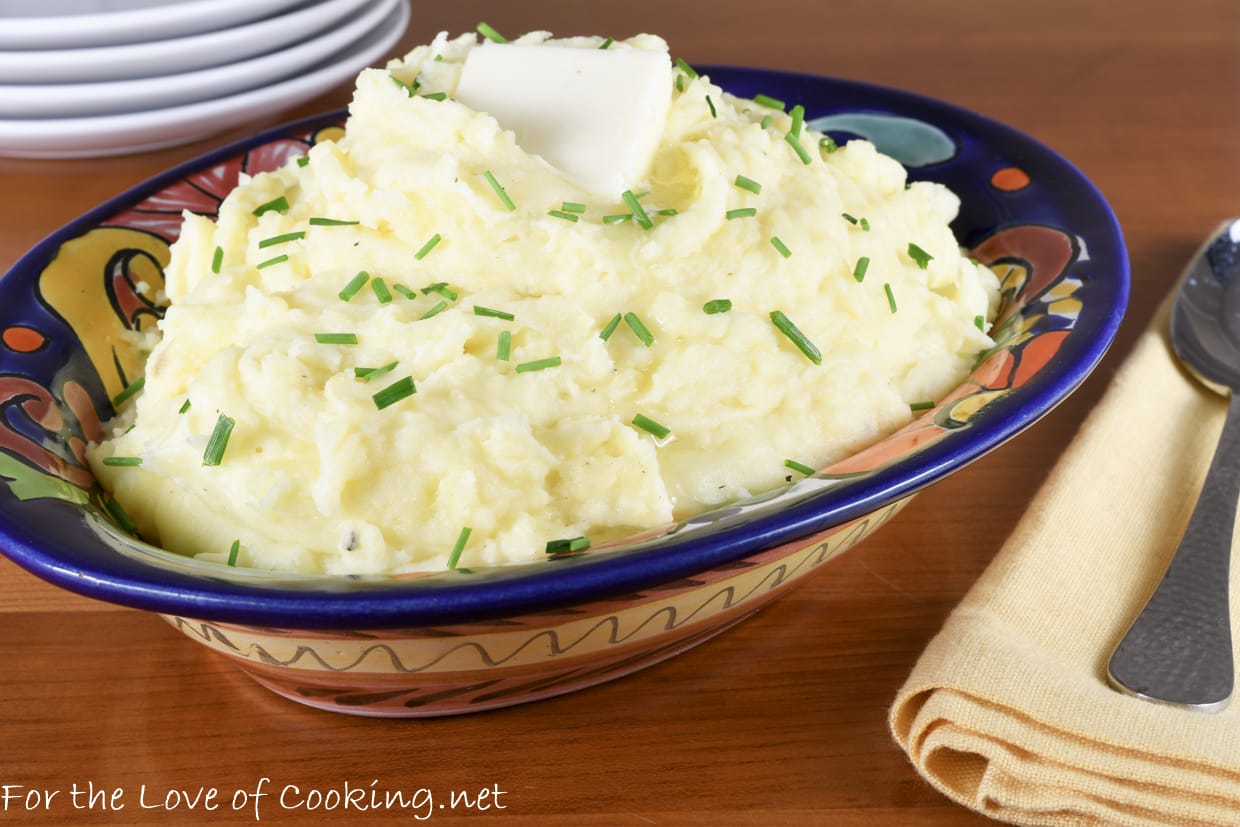 Garlic Cream Cheese Mashed Potatoes For the Love of Cooking