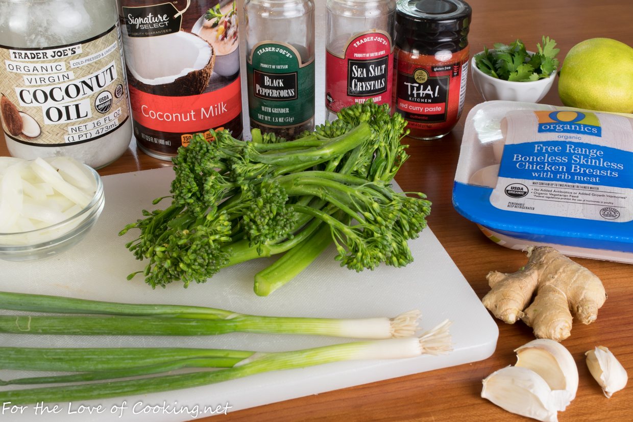 Thai Red Curry with Chicken and Broccolini