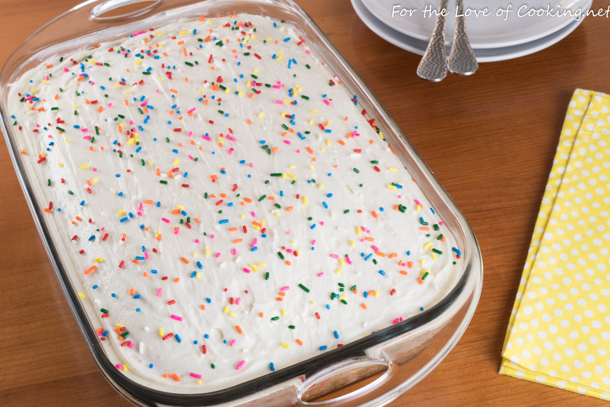 Funfetti Cake with Vanilla Buttercream Frosting