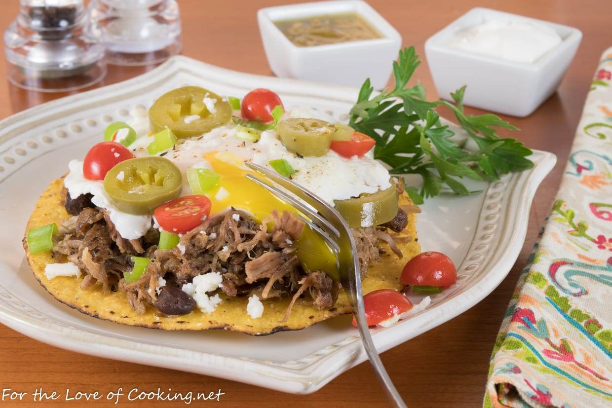 Pork Carnitas Breakfast Tostada For the Love of Cooking