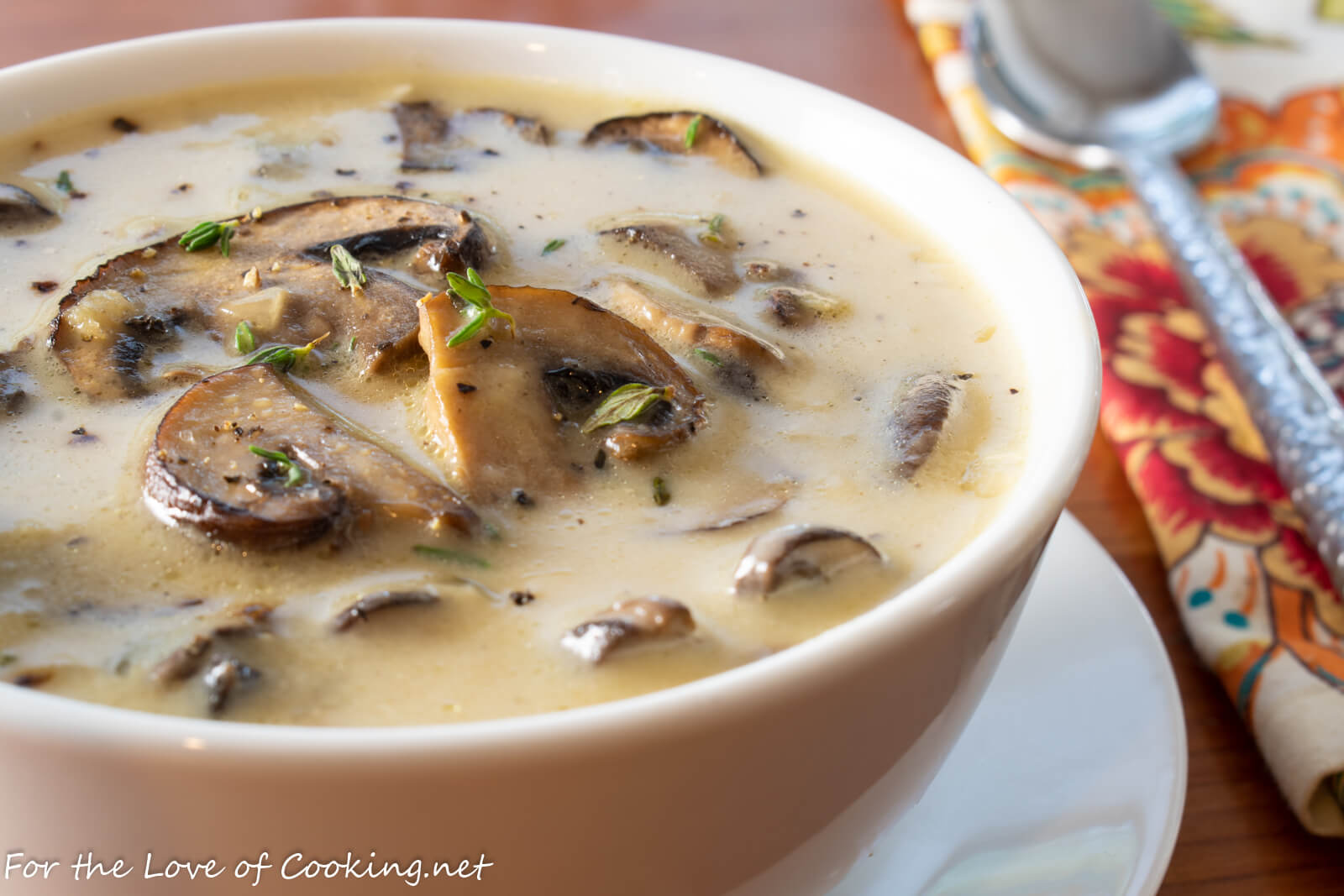 Creamy Roasted Mushroom Soup